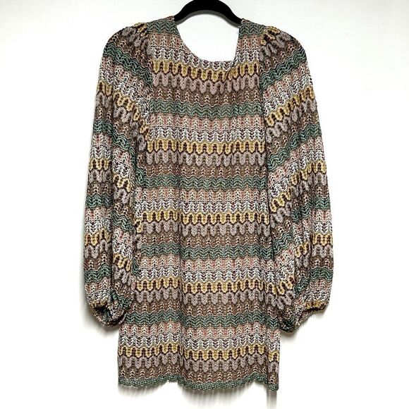 Anthropologie JEN'S PIRATE BOOTY "JASMINE" LABYRINTH Lace Deep V back Dress S - Picture 1 of 4